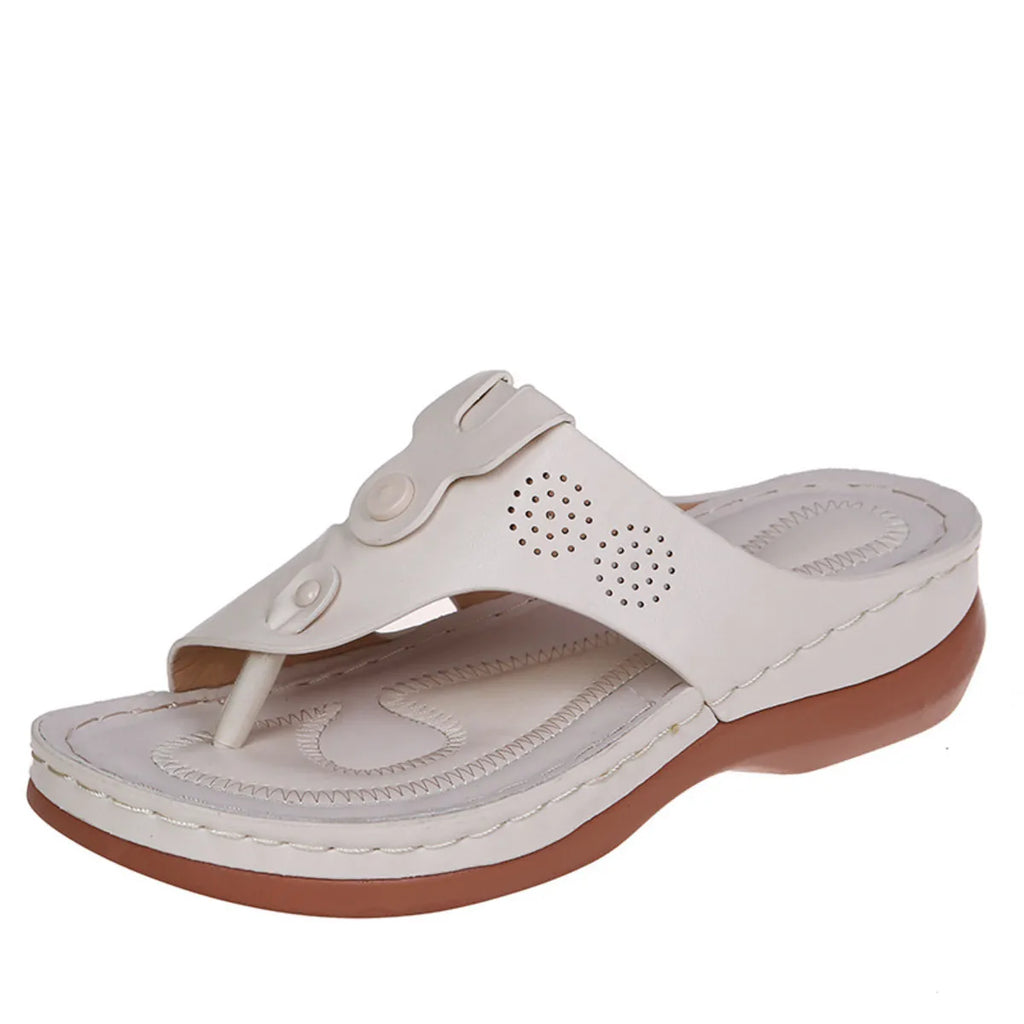 Cutout Wedge Sandals