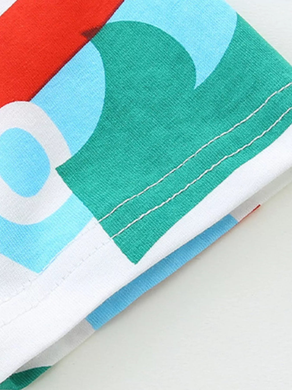 Children's Fish Print Round Neck Tee