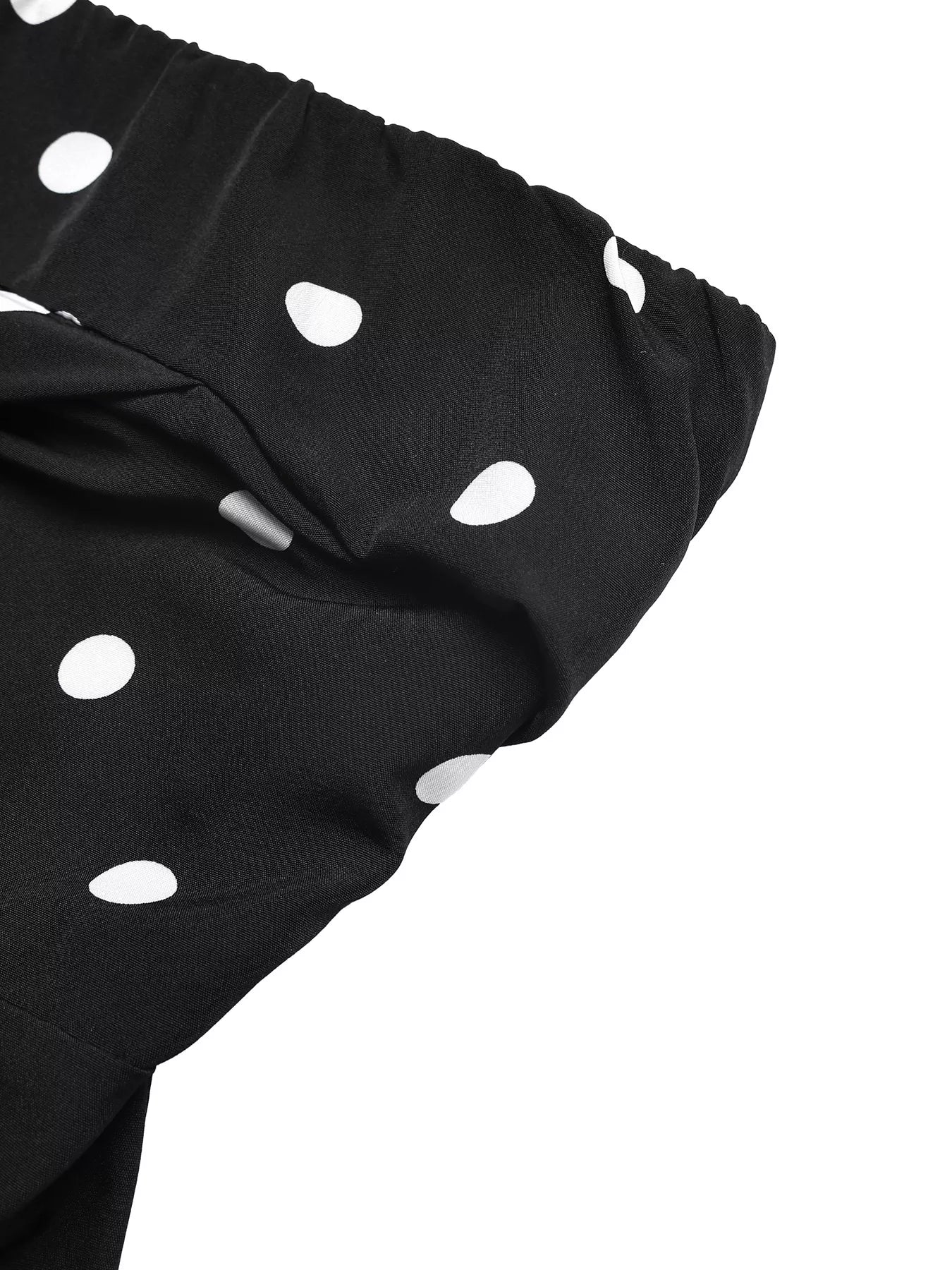 Polka Dot Strapless Wide Leg Jumpsuit
