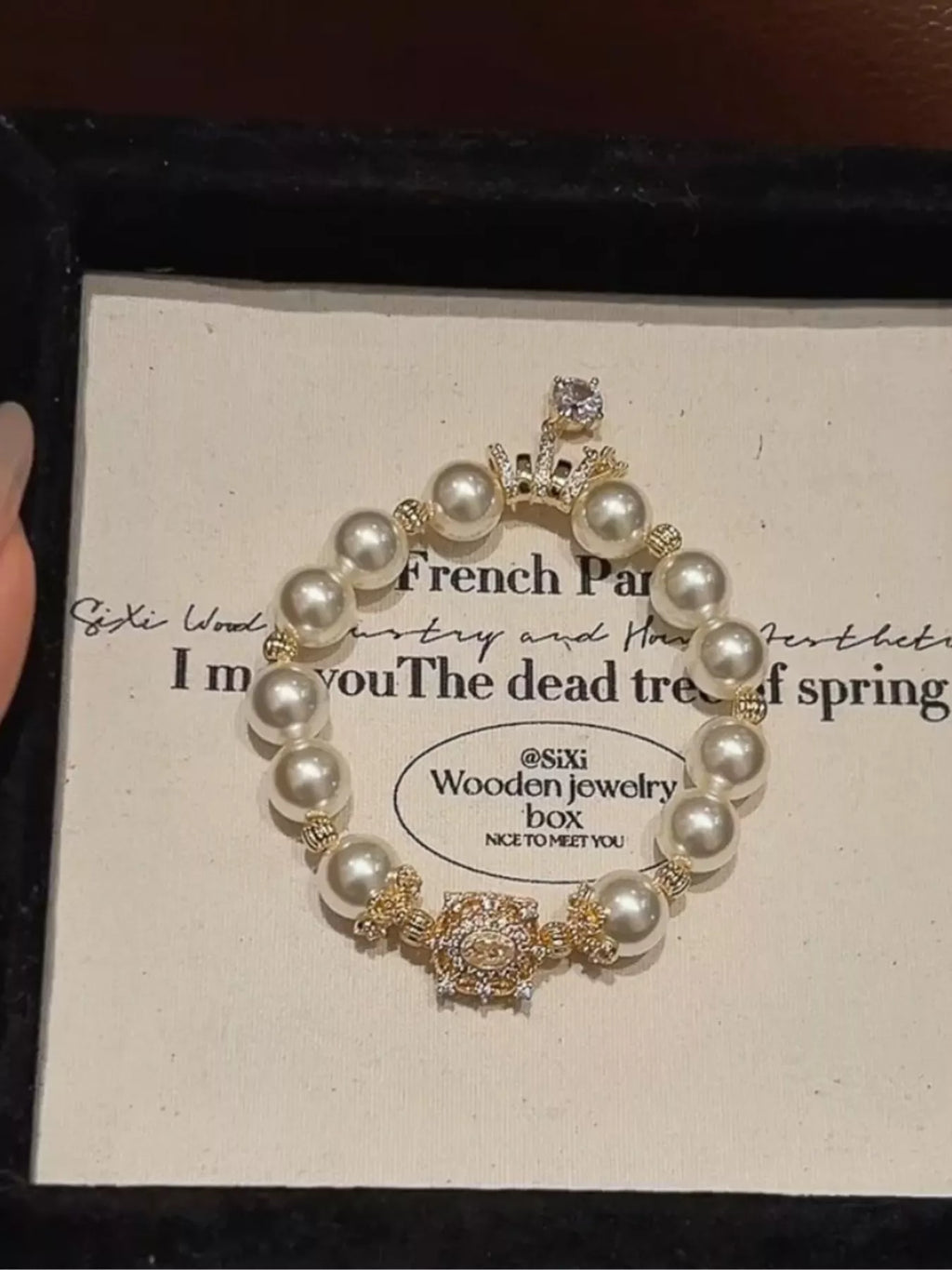 18K Gold-Plated Pearl Bracelet
