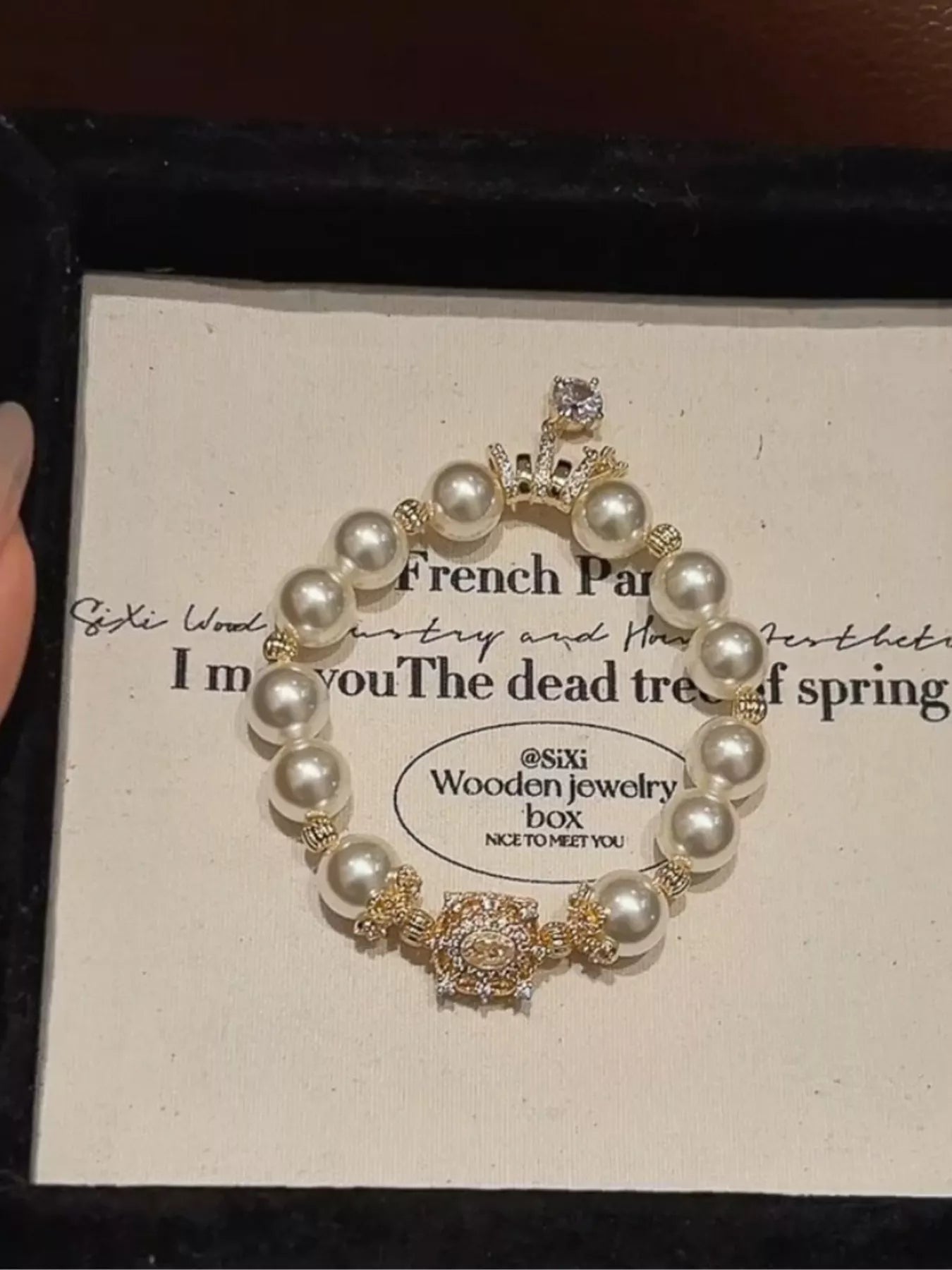 18K Gold-Plated Pearl Bracelet