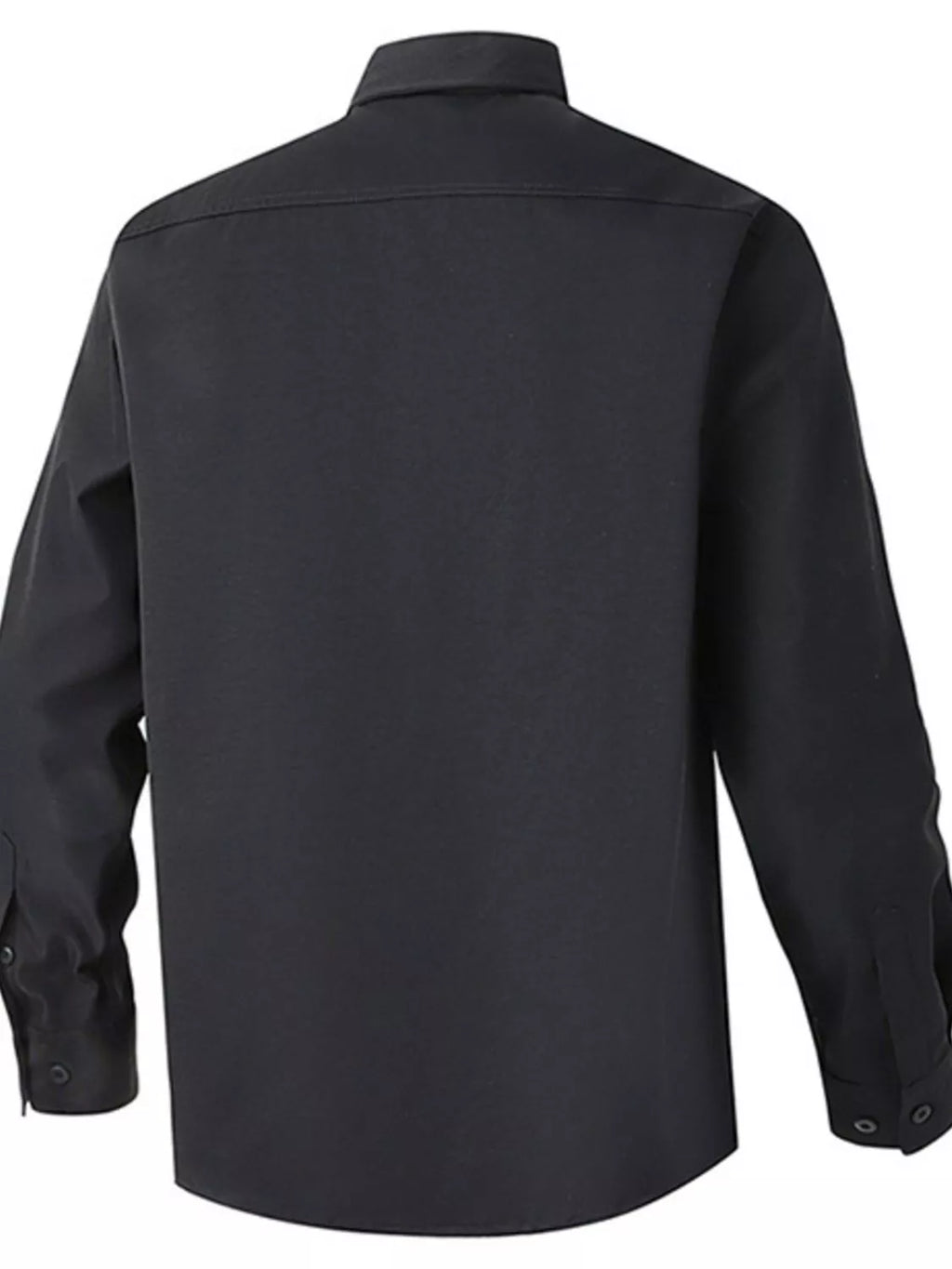 Men's Solid Color Long Sleeve Button-Up Shirt