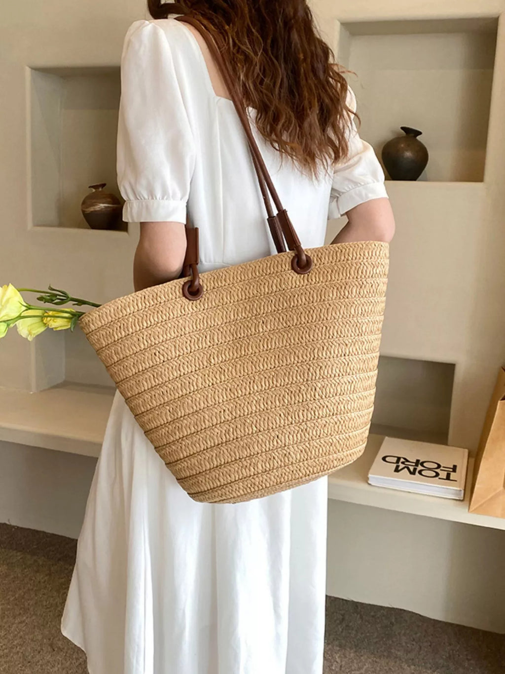 Straw Woven Shoulder Bag