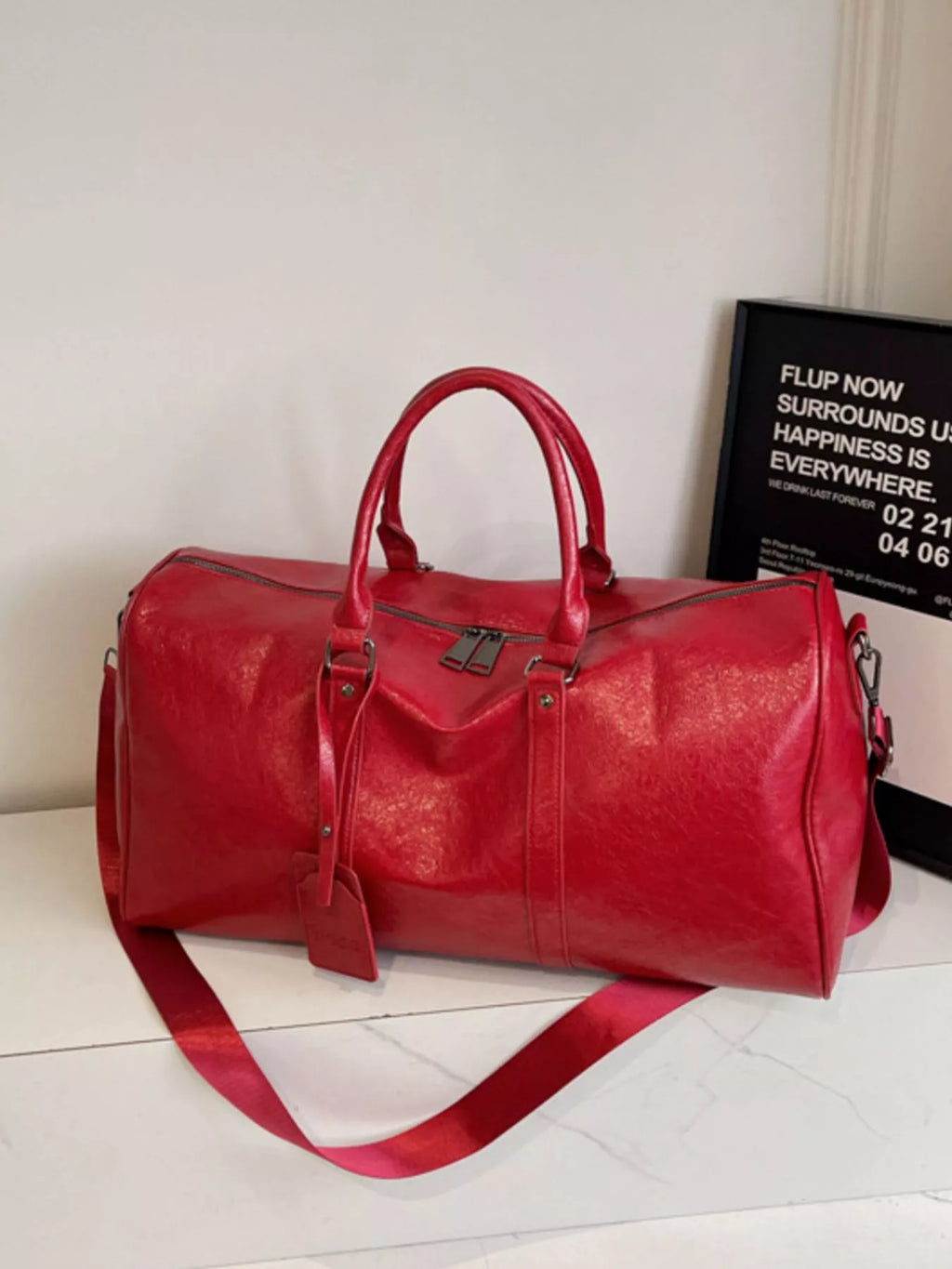 PU Leather Duffle Bag