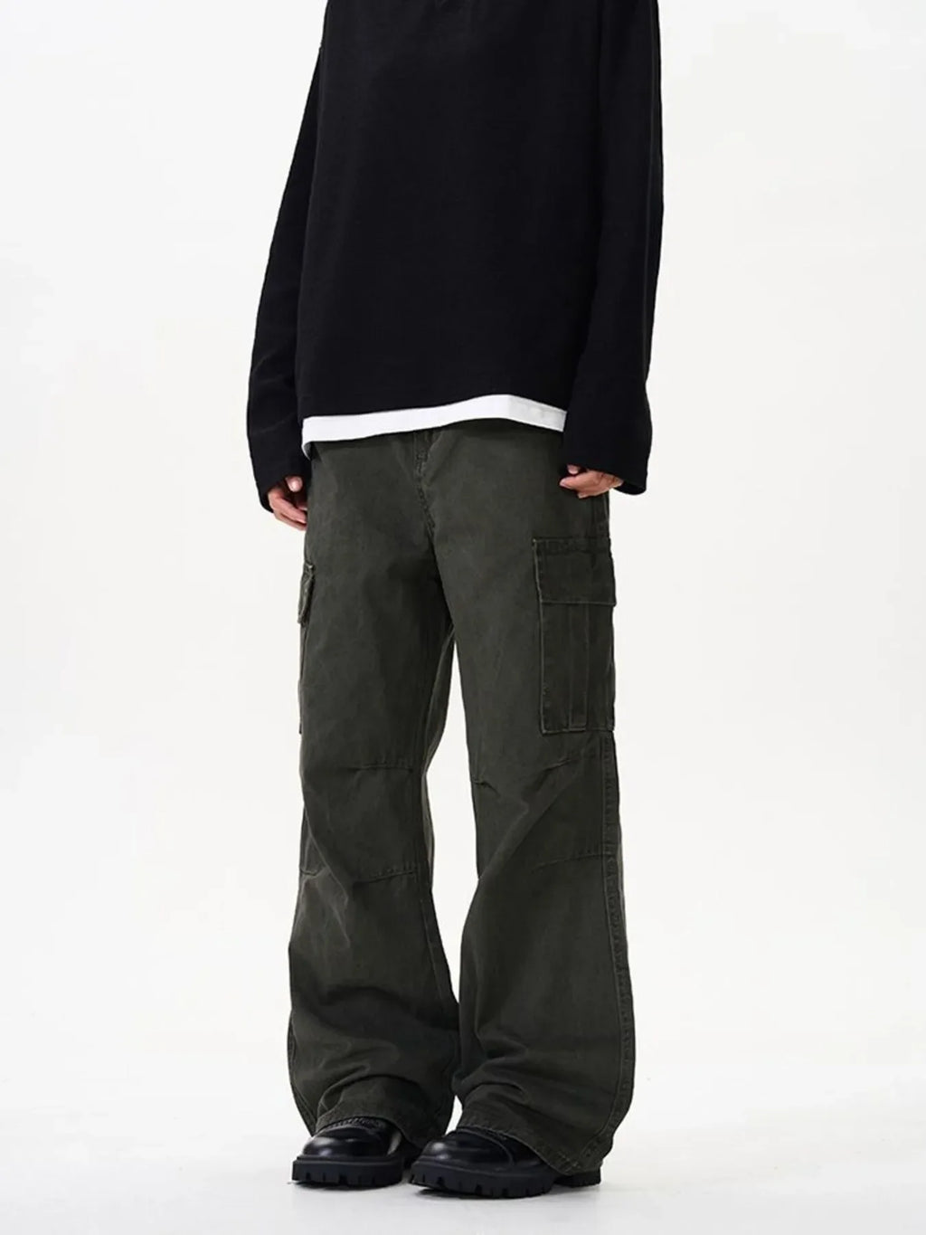 Men's Wide Leg Cargo Pants
