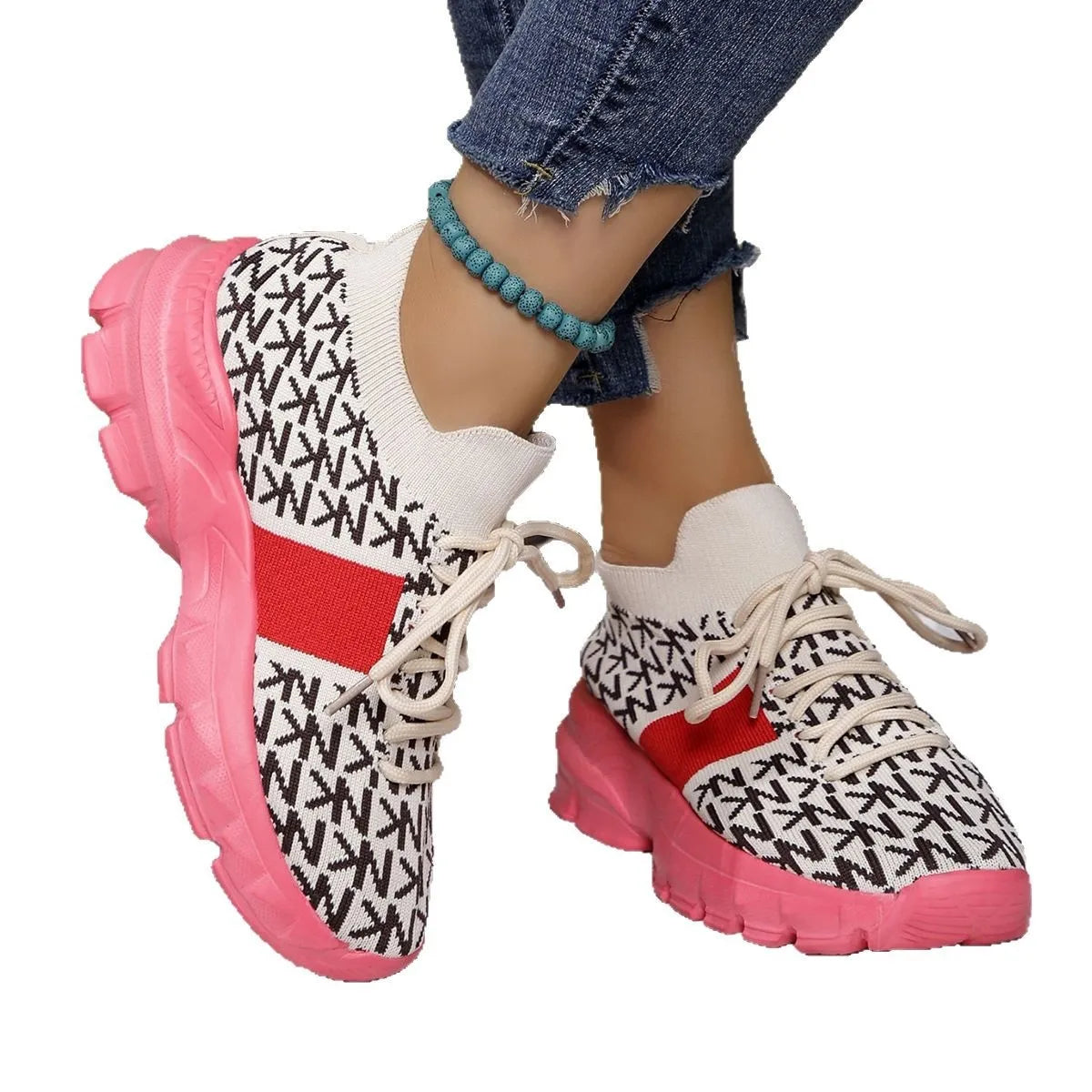Lace Up Platform Sneakers