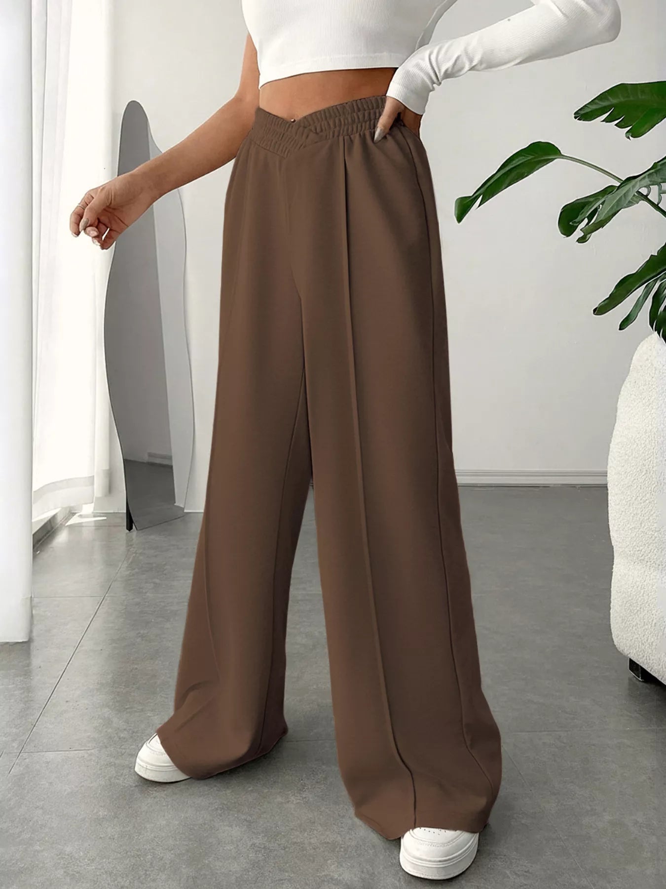 Wide Leg High Waist Pants