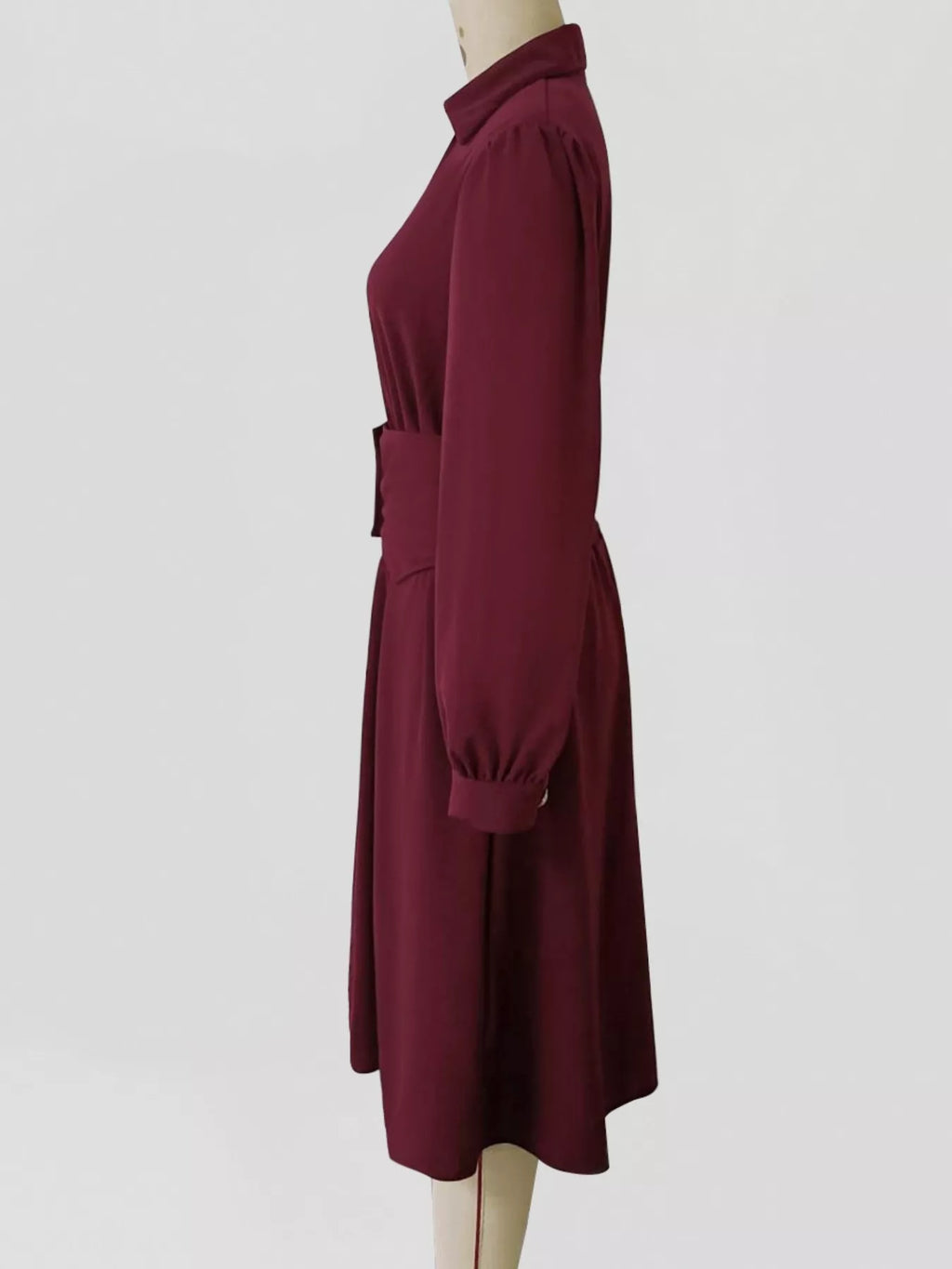 Johnny Collar Long Sleeve Dress