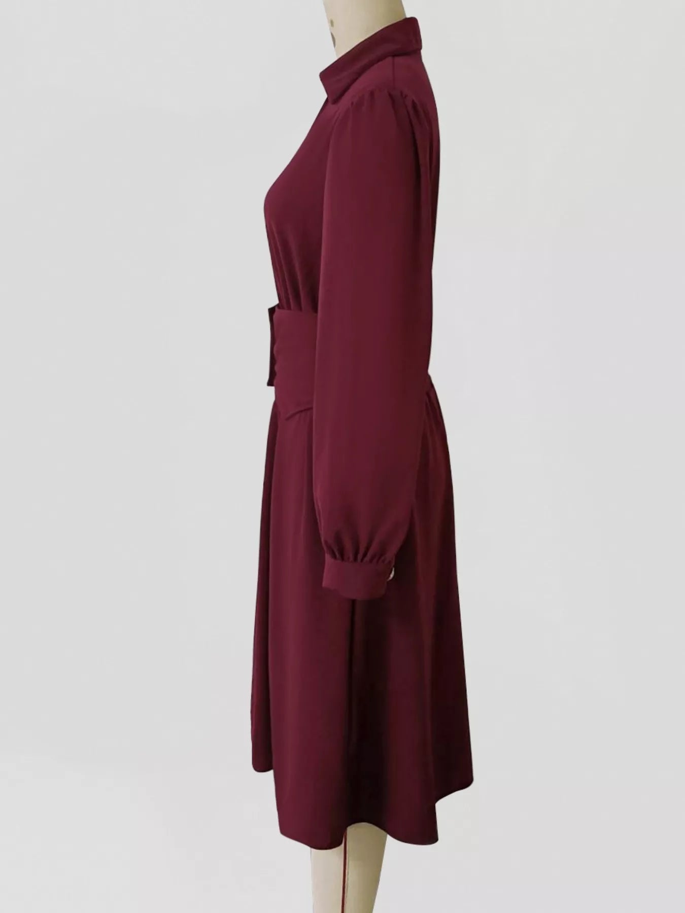 Johnny Collar Long Sleeve Dress