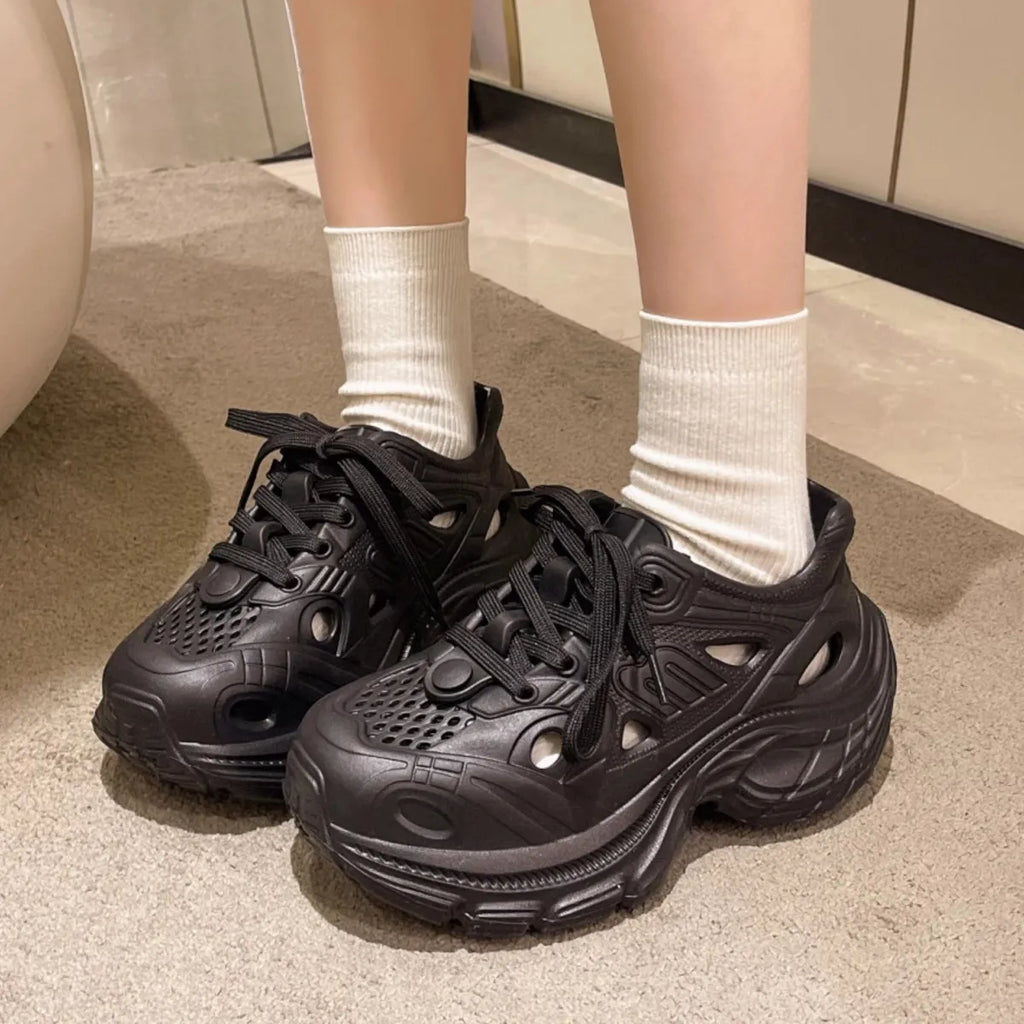 Lace Up Platform Sneakers