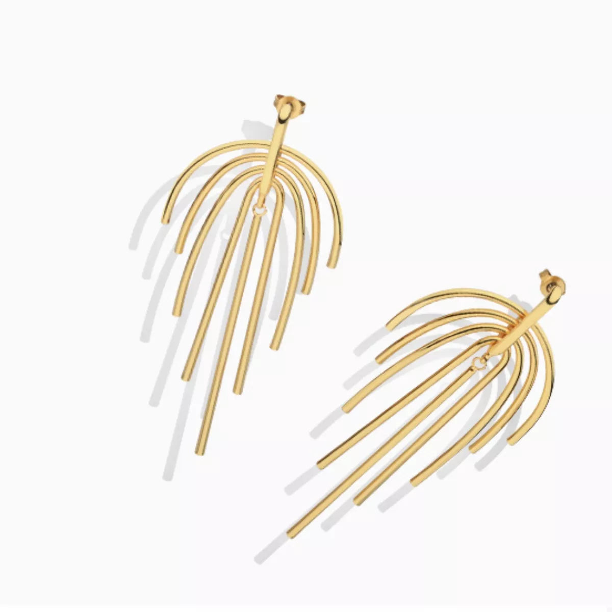 18K Gold-Plated Geometric Earrings