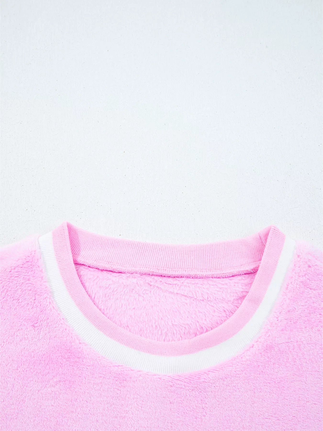 Sequin Chenille MERRY Graphic Plush Sweatshirt