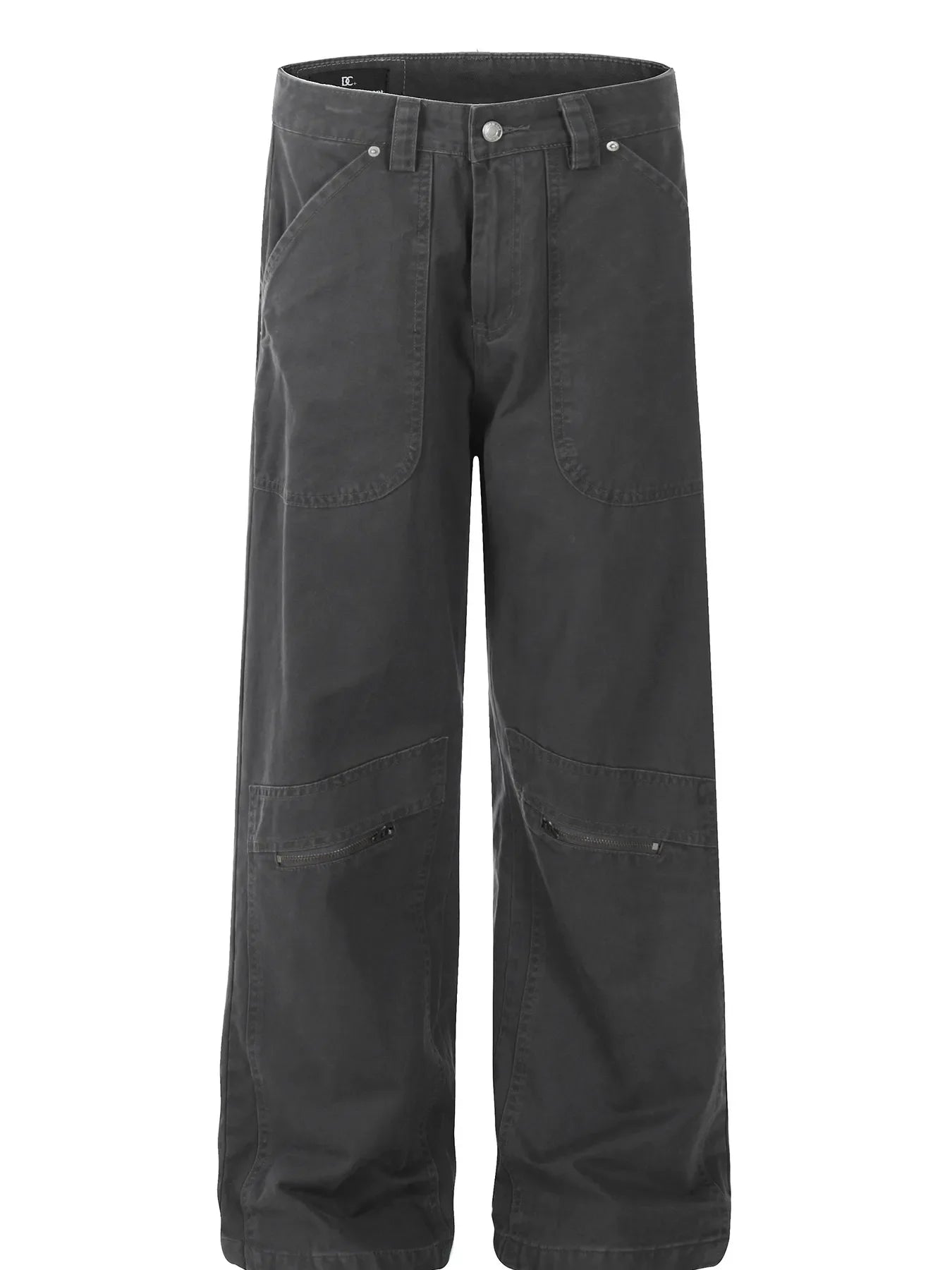 Men's Oversized Wide Leg Jeans with Multiple Pockets