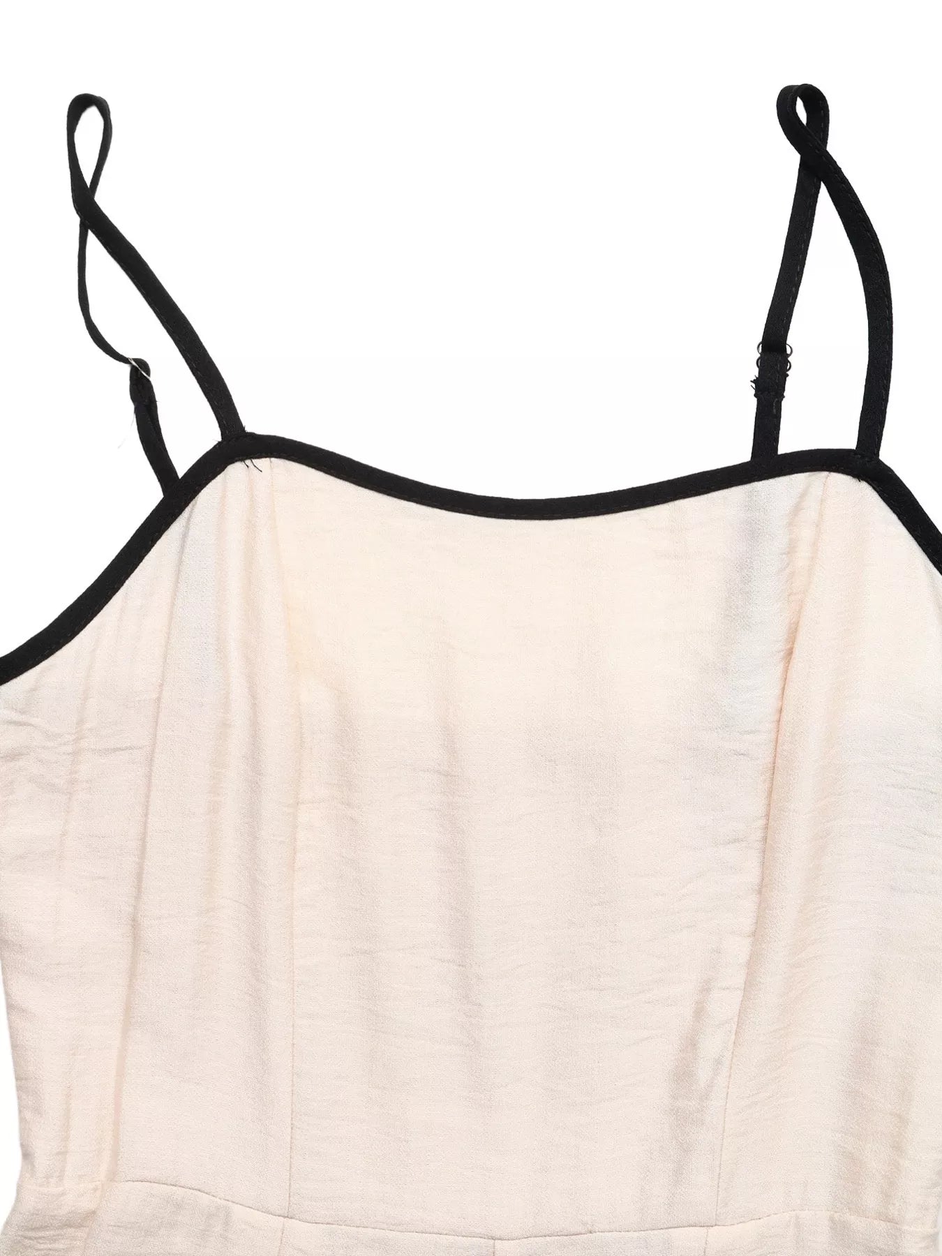 Contrast Trim Wide Leg Jumpsuit