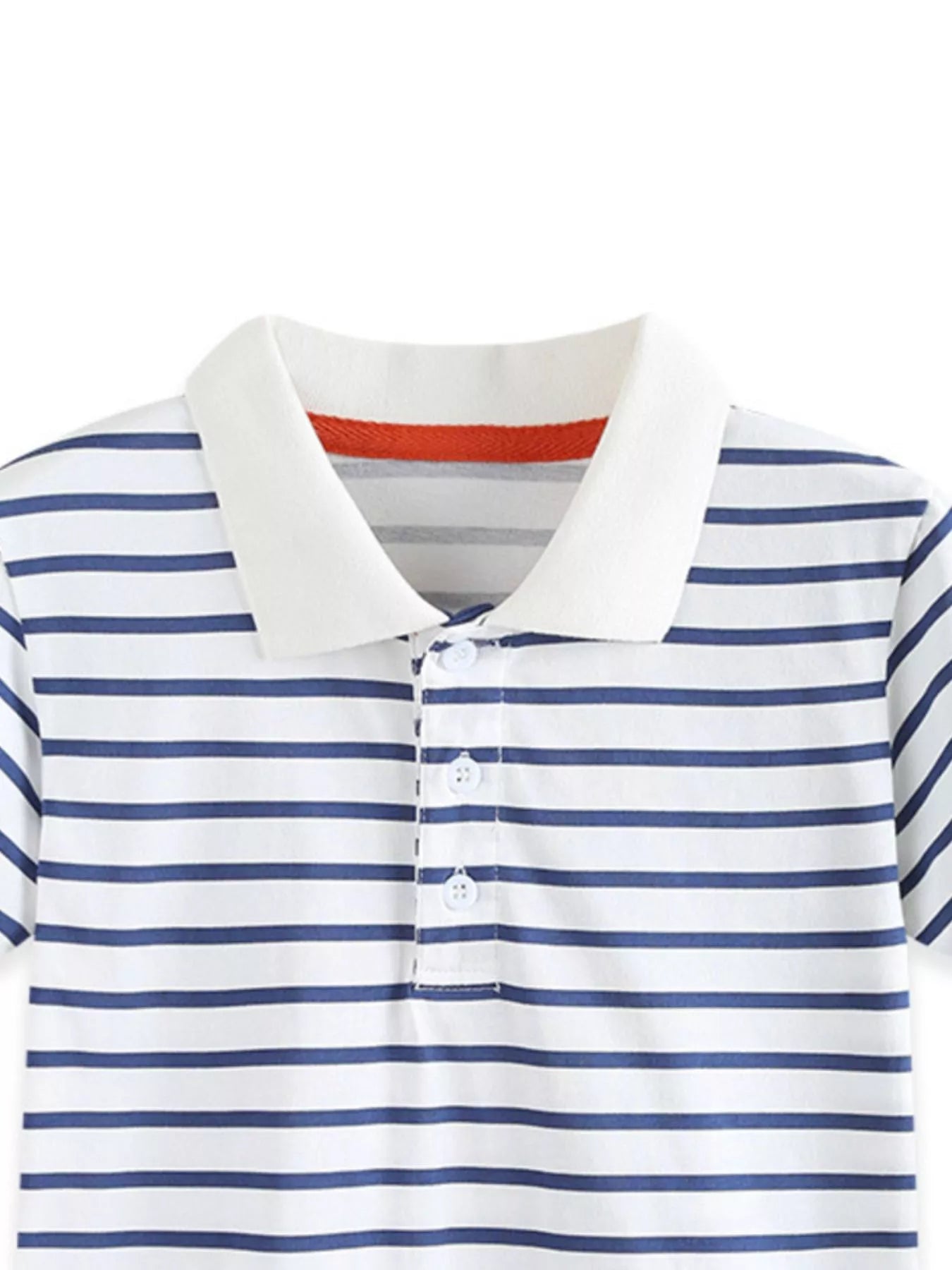 Children's Striped Short Sleeve Polo Shirt