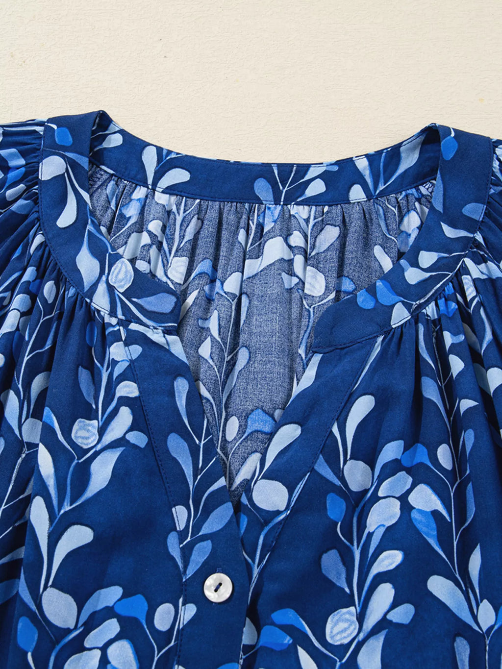 Botanical Print Button Up Shirt