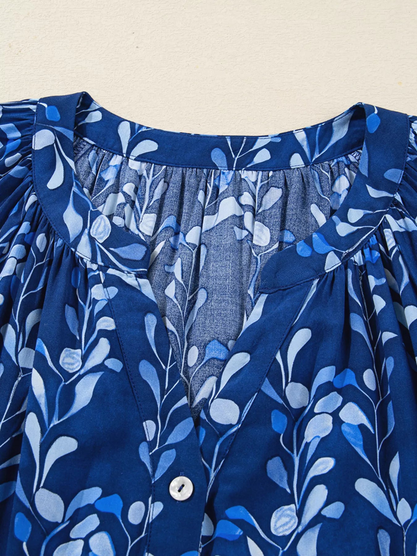Botanical Print Button Up Shirt