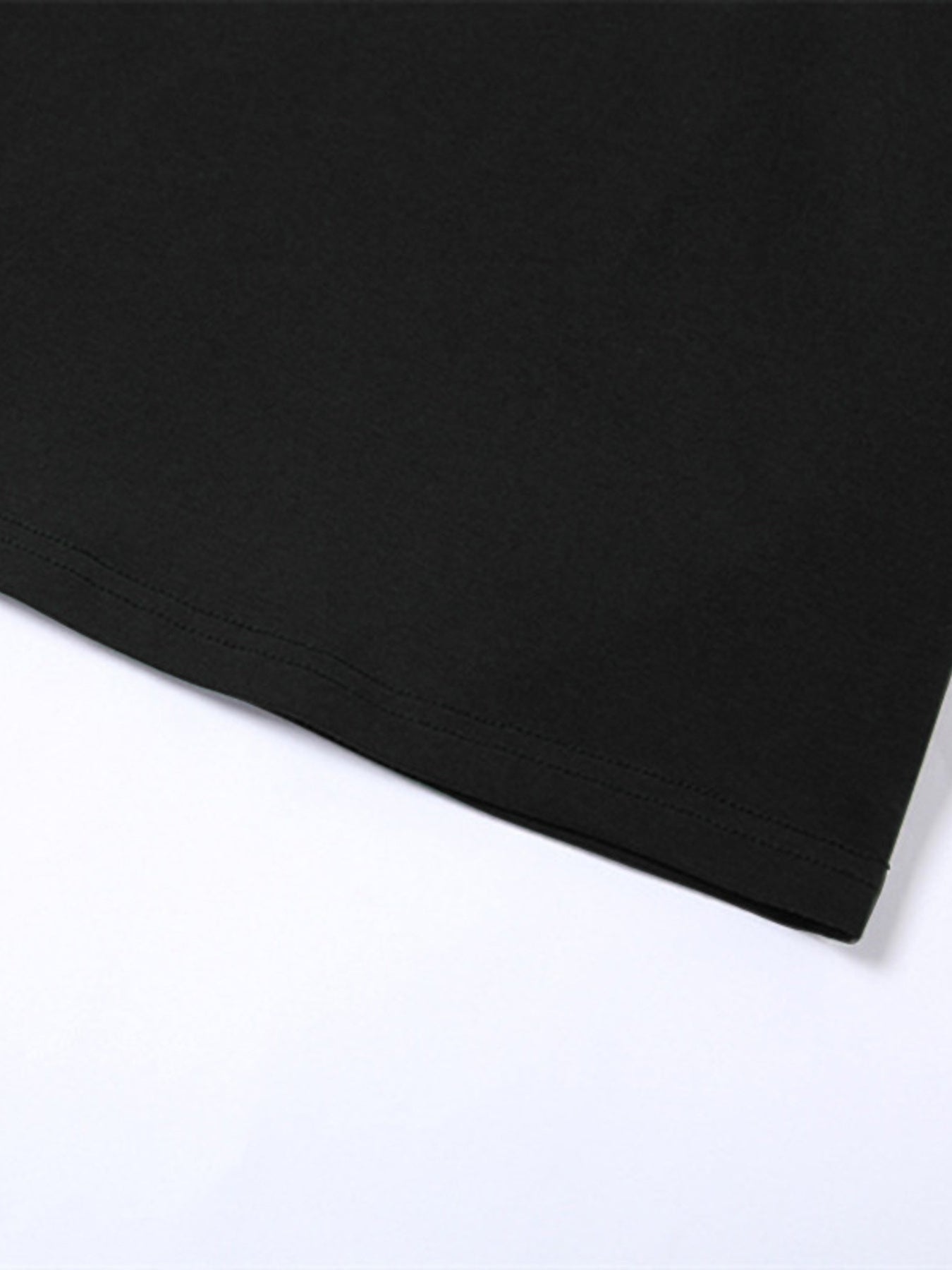 Letter Embroidered Cropped T-Shirt