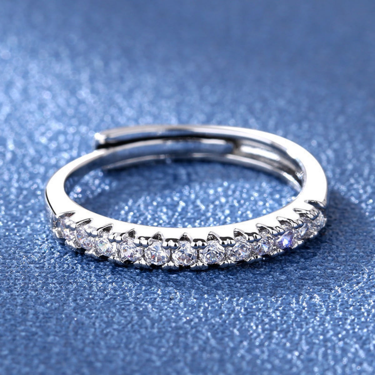 925 Sterling Silver Moissanite Ring