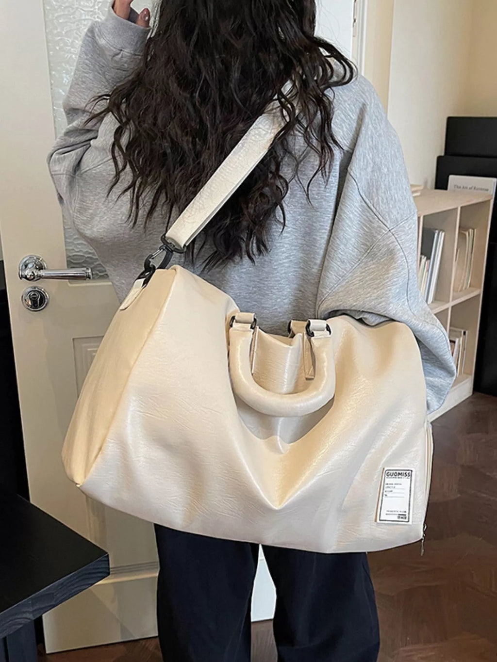 Large Capacity Leather Travel Bag
