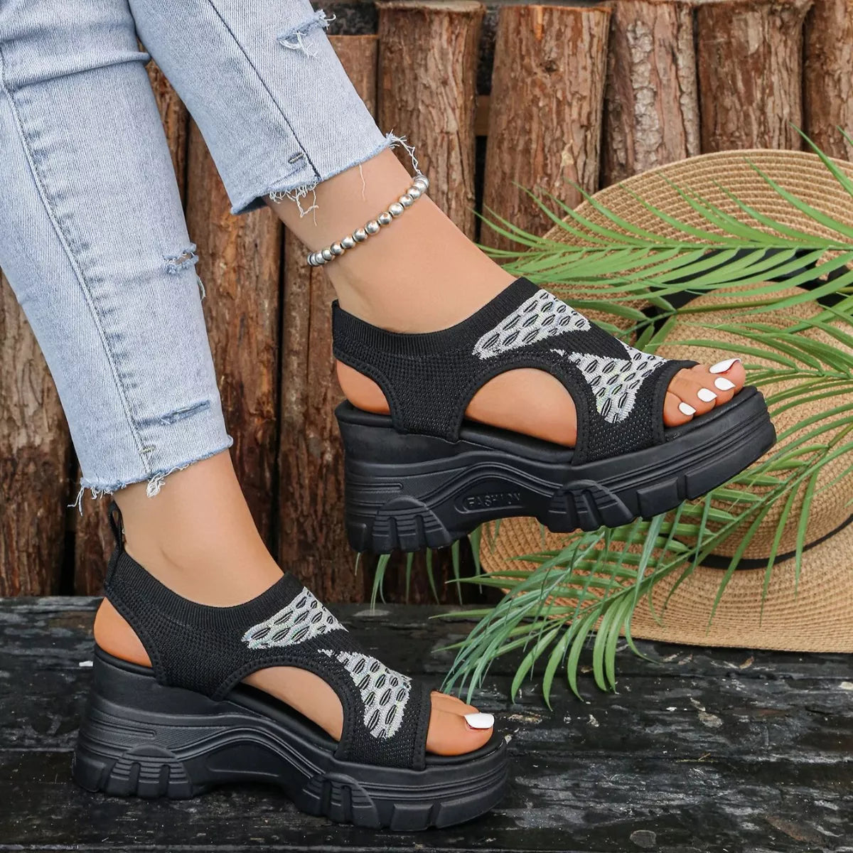Open Toe Platform Sandals