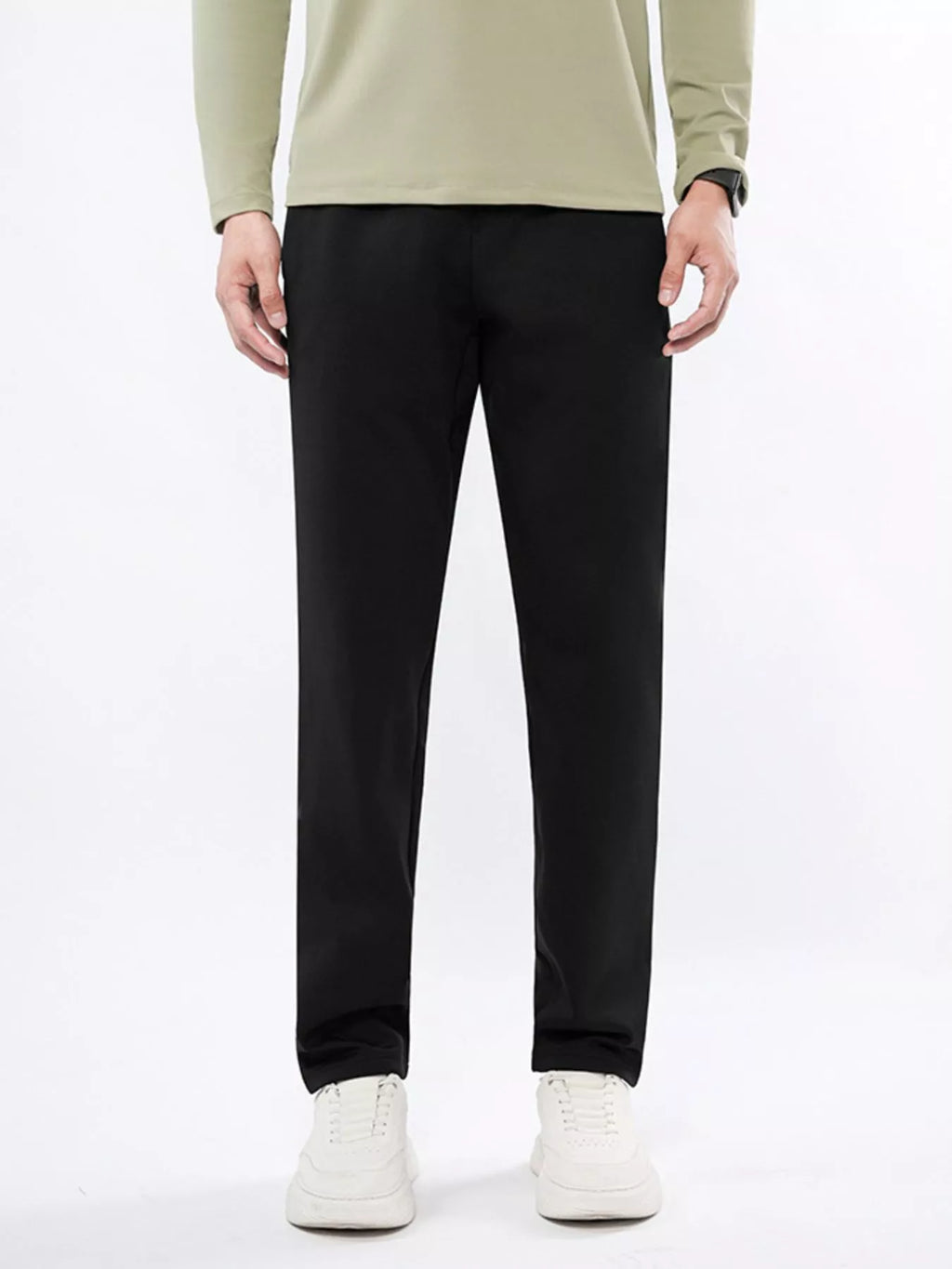 Men's Plus Size Casual Straight-Leg Pants