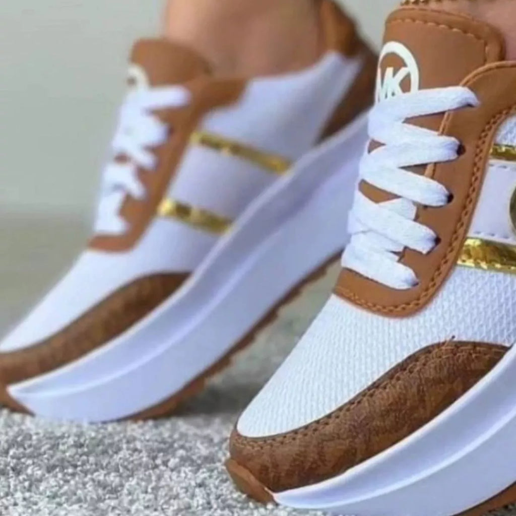 Round Toe Platform Sneakers