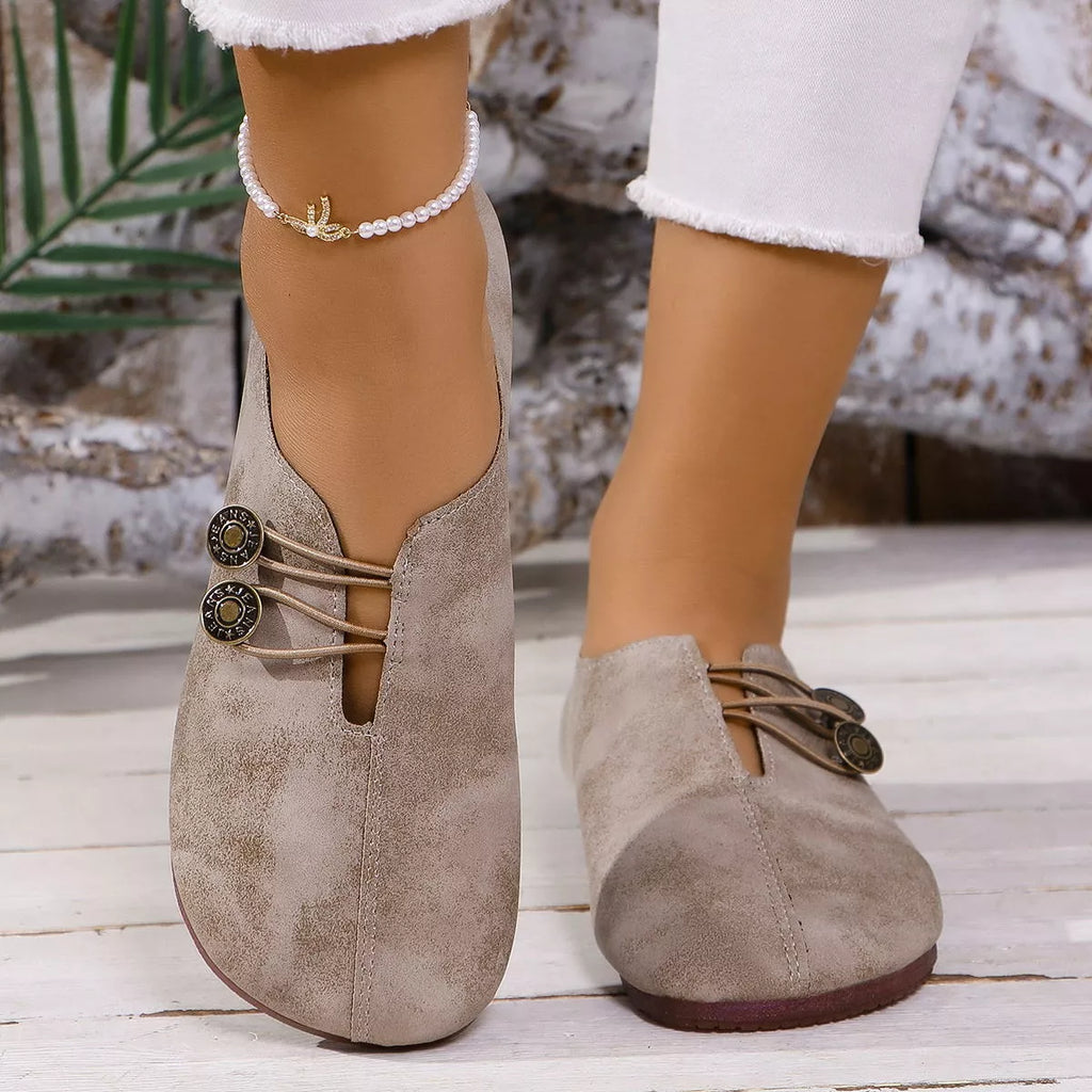Round Toe Slip-Ons