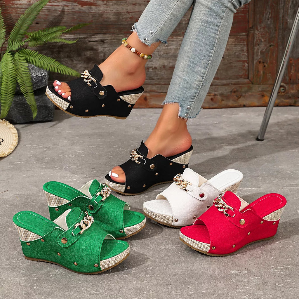 Open Toe Wedge Sandals