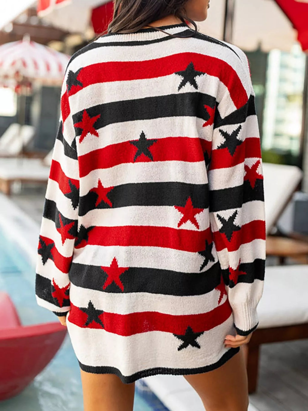 Stars and Stripes Long Sleeve Sweater
