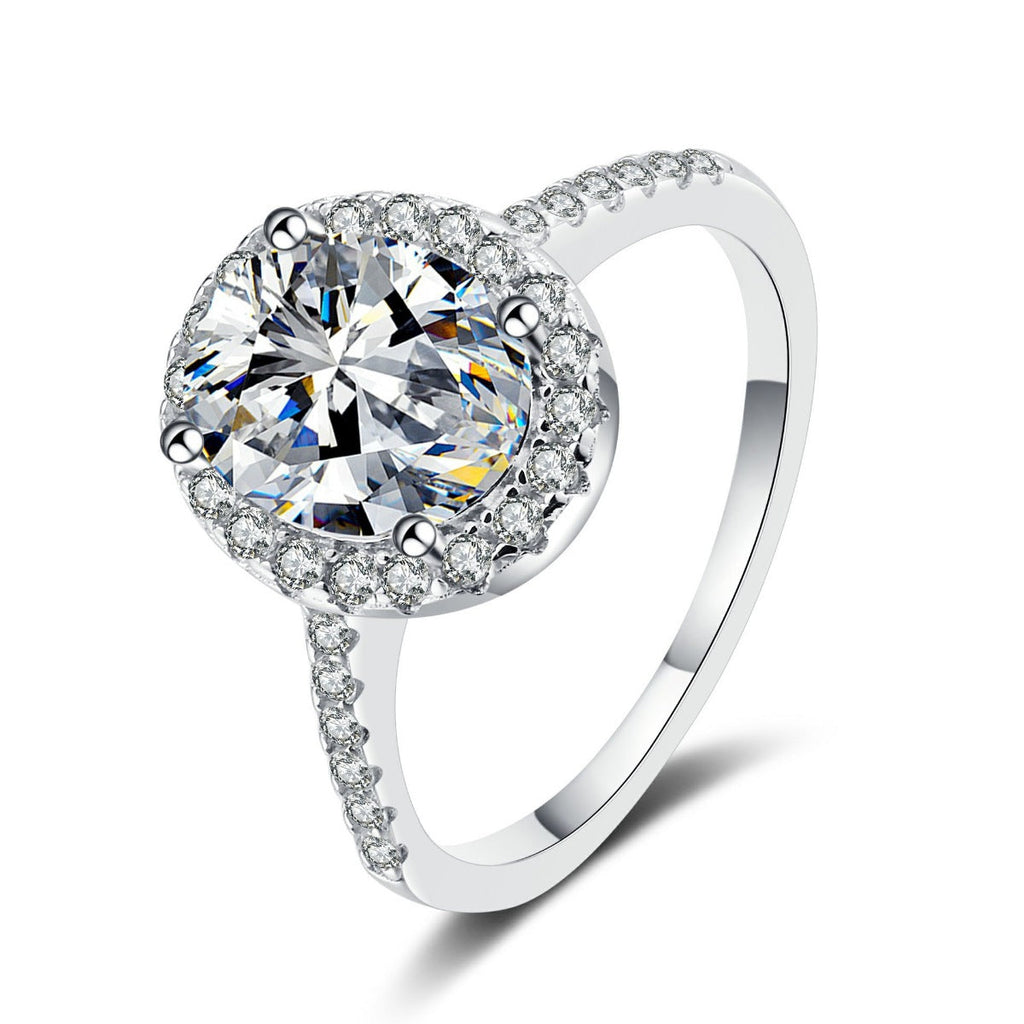 1 Carat Moissanite 925 Sterling Silver Ring