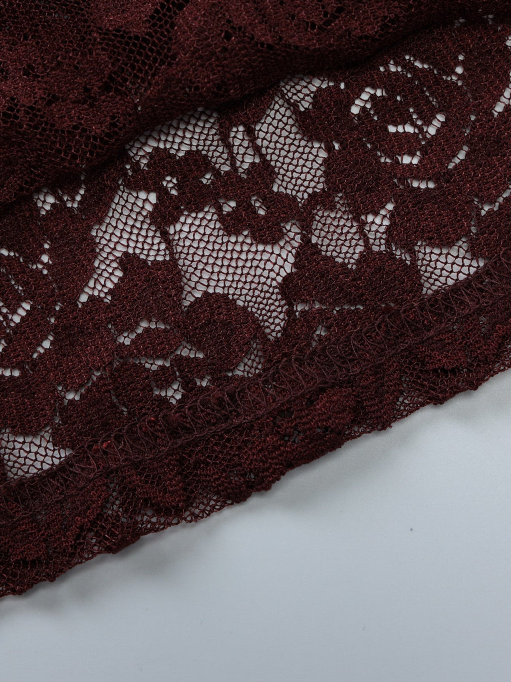Lace One-Shoulder Long Sleeve Top