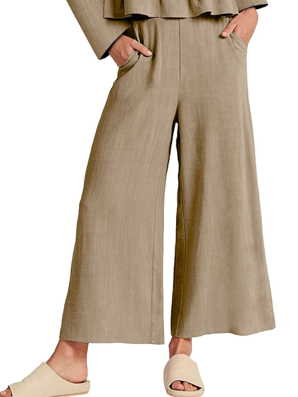 Full Size Ruffled Hem Long Sleeve Top and Pants Set Plus Size