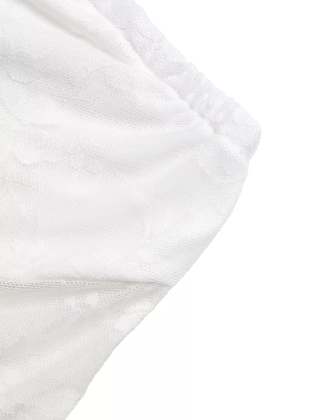 Ruched Lace Tube Top