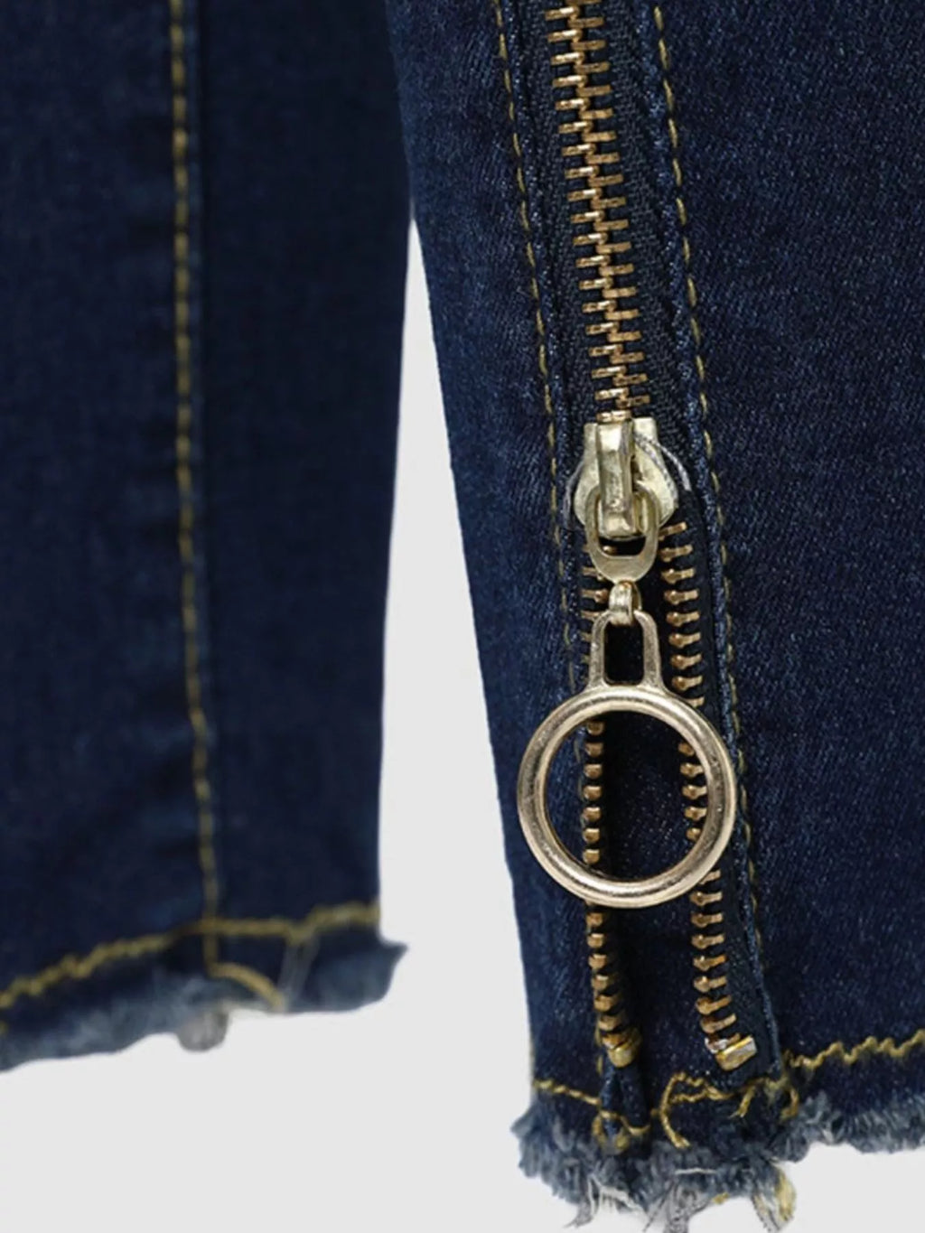 Zipper Front Skinny Jeans