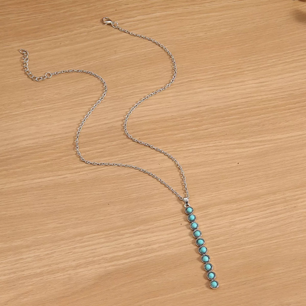 Vintage Style Beaded Bar Necklace