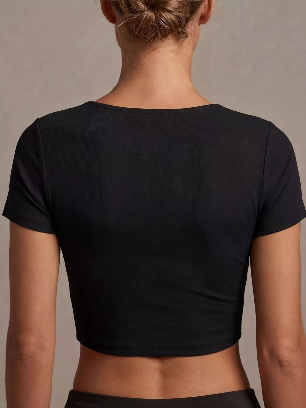 Twist-Front Cropped Top