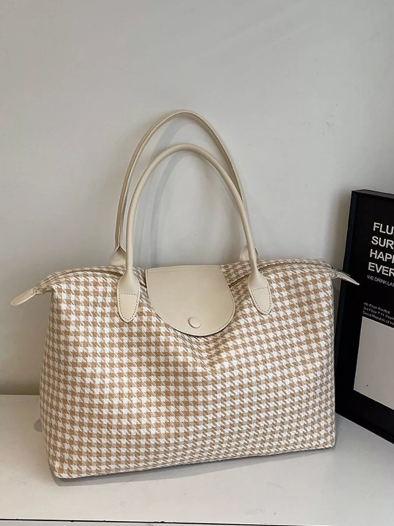 Plaid Pattern Travel Bag