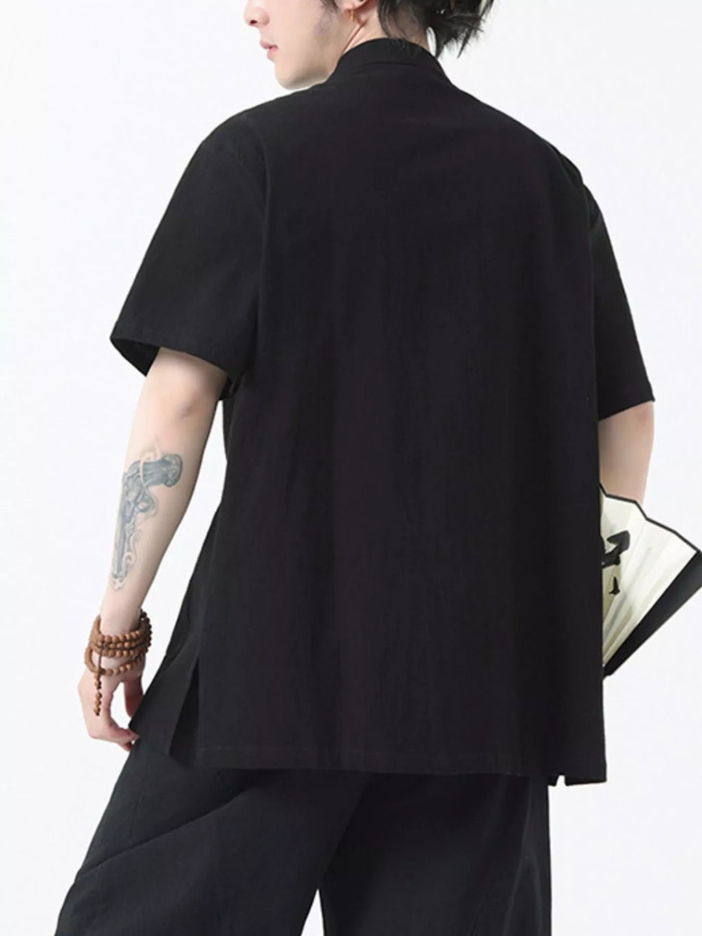 Men's Plus Size Chinese Style Short-Sleeve Shirt