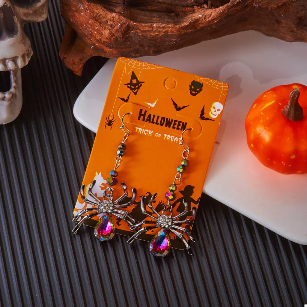 Halloween Spider Dangle Earrings