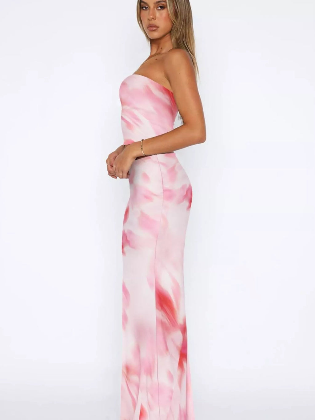 Printed Tube Top and Skirt Set