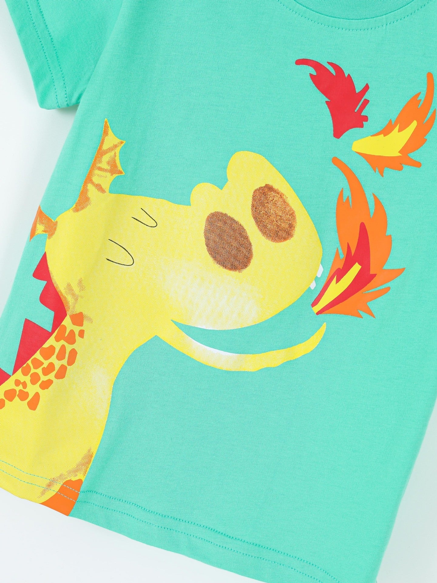 Children's Dinosaur Round Neck Short Sleeve T-Shirt