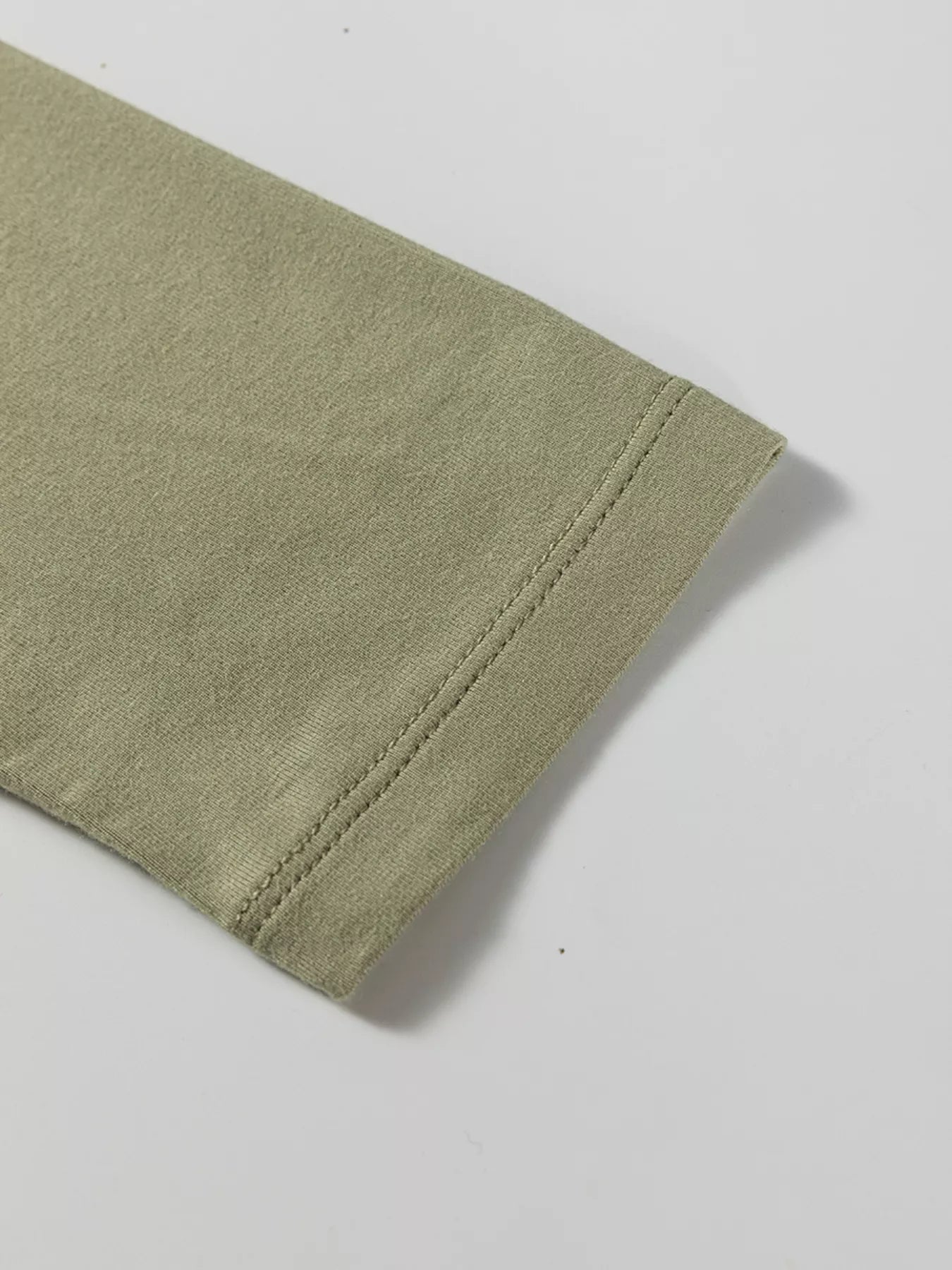 Solid Color Long Sleeve Fitted Top
