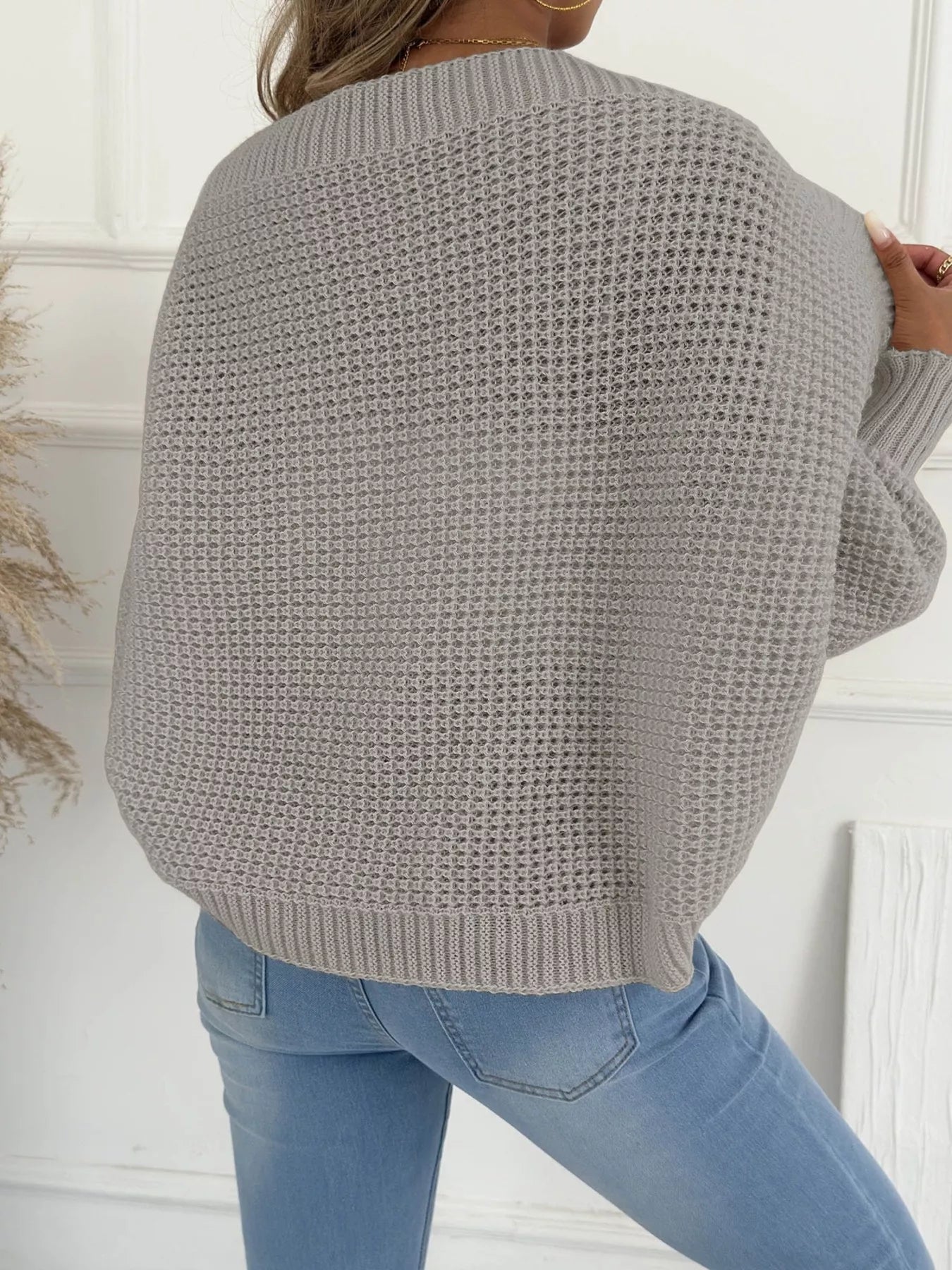 Open Front Batwing Sleeve Cardigan