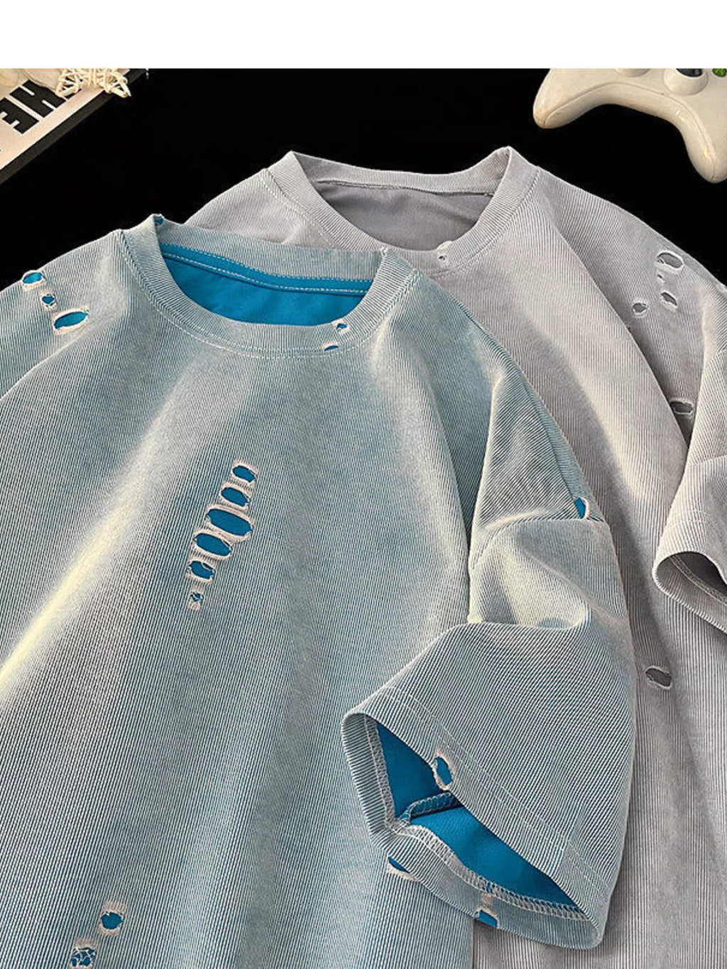 Men's Plus Size Gradient Round Neck T-Shirt