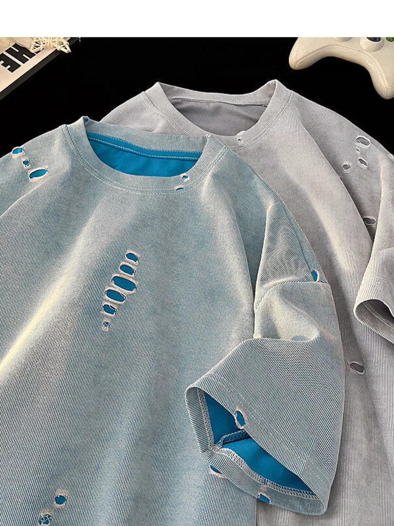 Men's Plus Size Gradient Round Neck T-Shirt