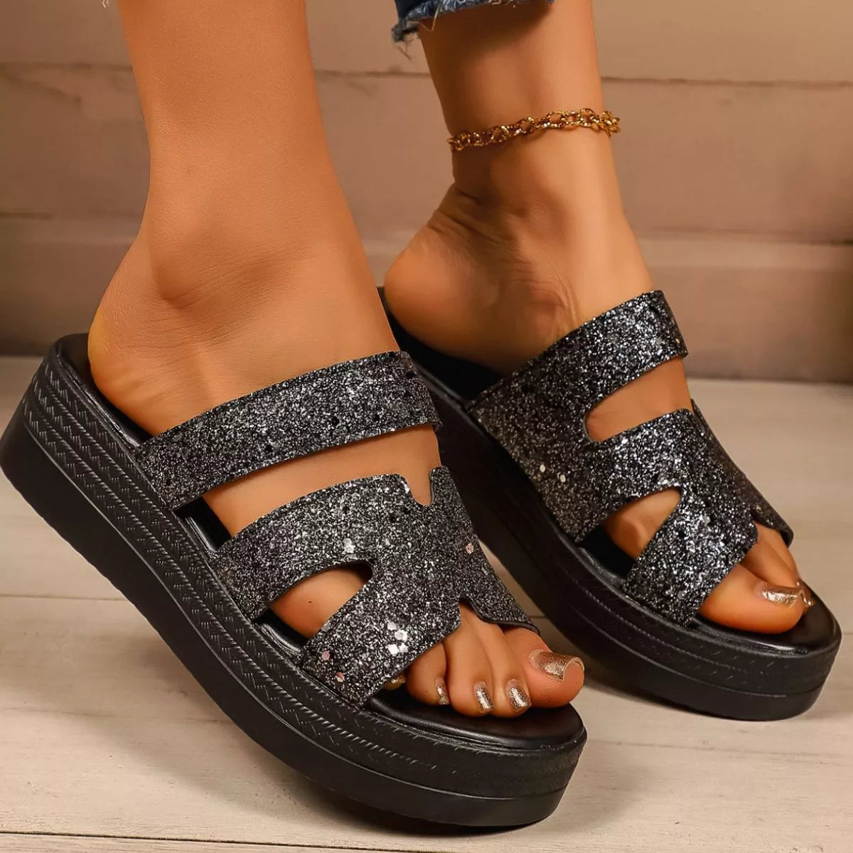 Open Toe Platform Sandals