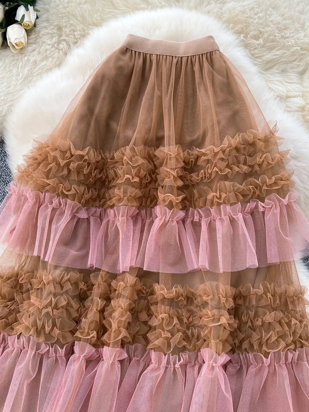 Ruffle Tulle Skirt