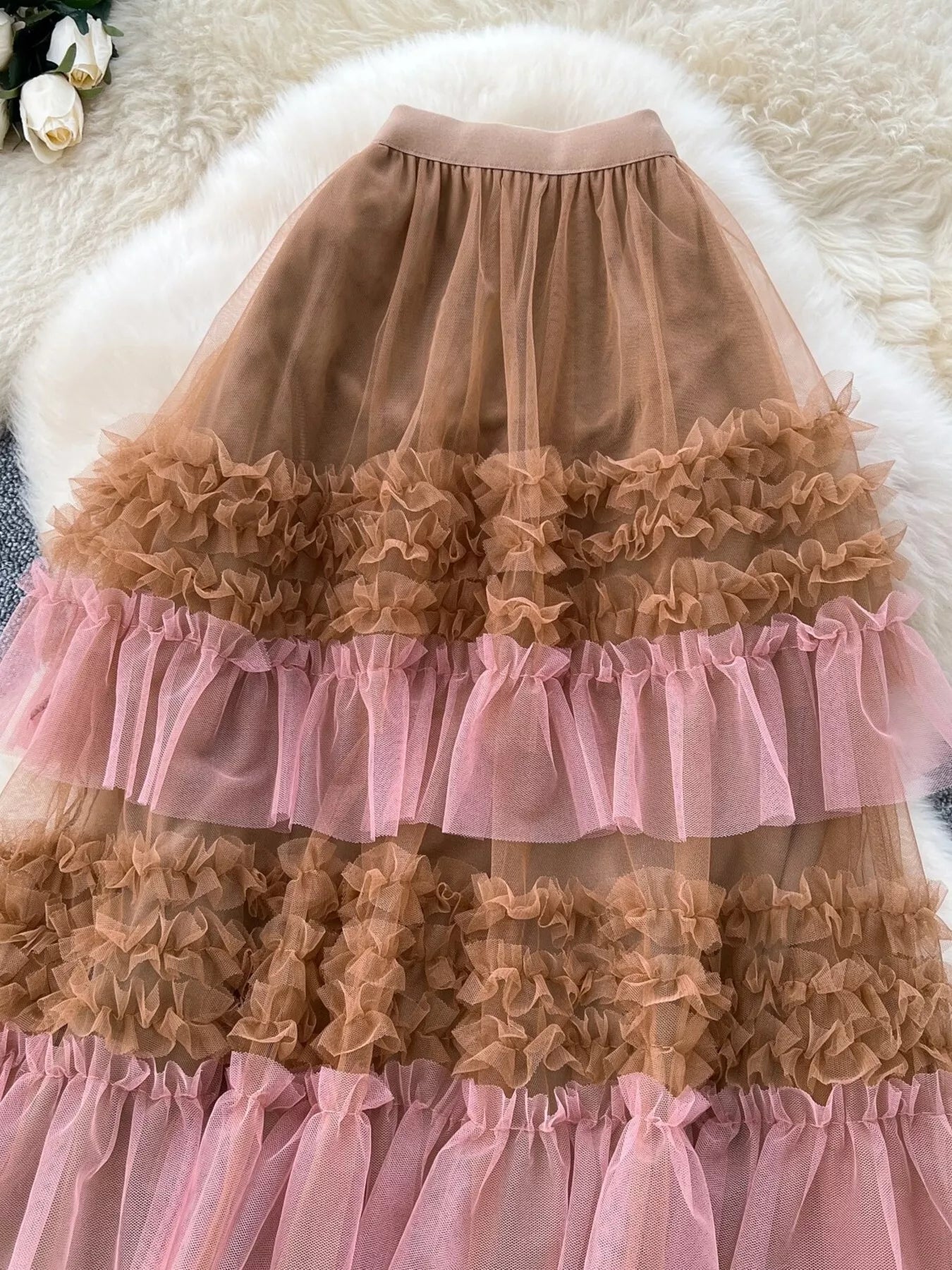 Ruffle Tulle Skirt