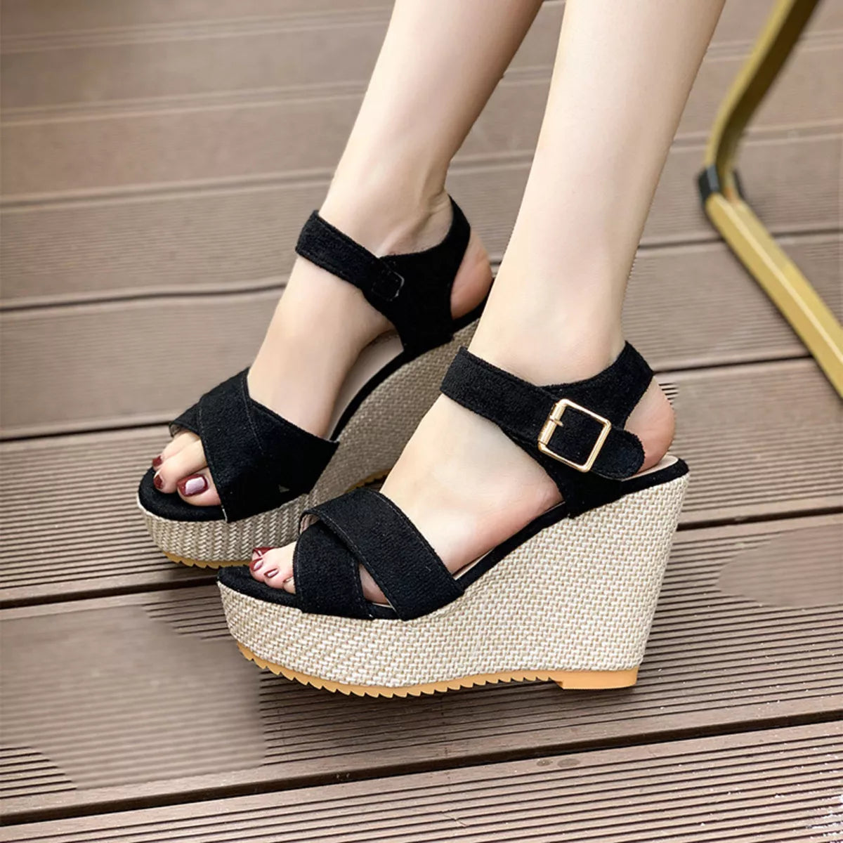 Open Toe Wedge Sandals